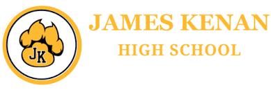 James Kenan High School Logo with a tiger paw print